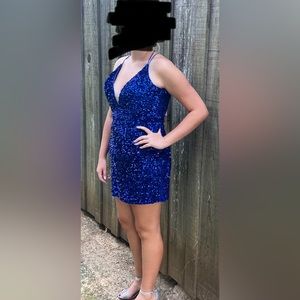 Beautiful beaded royal blue Prom/Homecoming dress